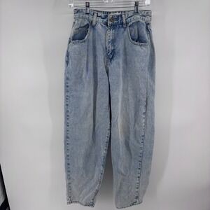 Cotton On Jeans Womens Size 6 Acid Wash Denim High Rise‎ Tapered 27" inseam